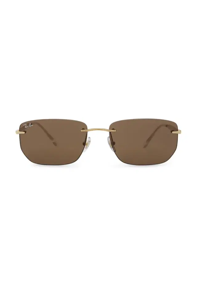 Ray-Ban RB3768 Rectangular Rimless Sunglasses