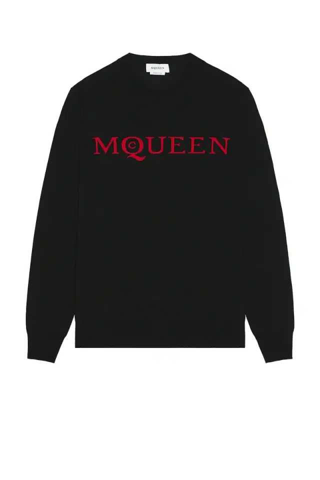McQueen Crew Neck Jacquard Sweater