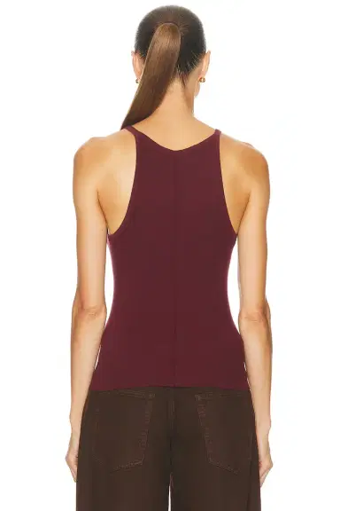 ÉTERNE Cotton Rib Tank Top | Thumbnail 3
