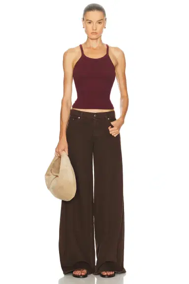 ÉTERNE Cotton Rib Tank Top | Thumbnail 4