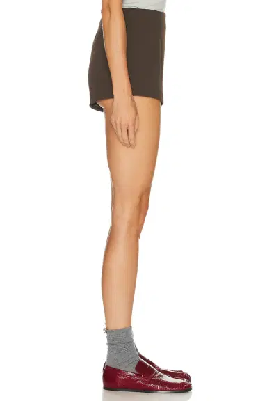 EAVES Naftali Polished Crepe Mini Shorts | Thumbnail 5 EAVES Naftali Polished Crepe Mini Shorts | Thumbnail 5