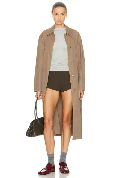 EAVES Naftali Polished Crepe Mini Shorts | Thumbnail 7 EAVES Naftali Polished Crepe Mini Shorts | Thumbnail 7