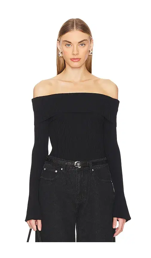 MORE TO COME Candace Off Shoulder Sweater