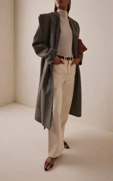 Róhe Signature double-faced scarf coat | Thumbnail 3
