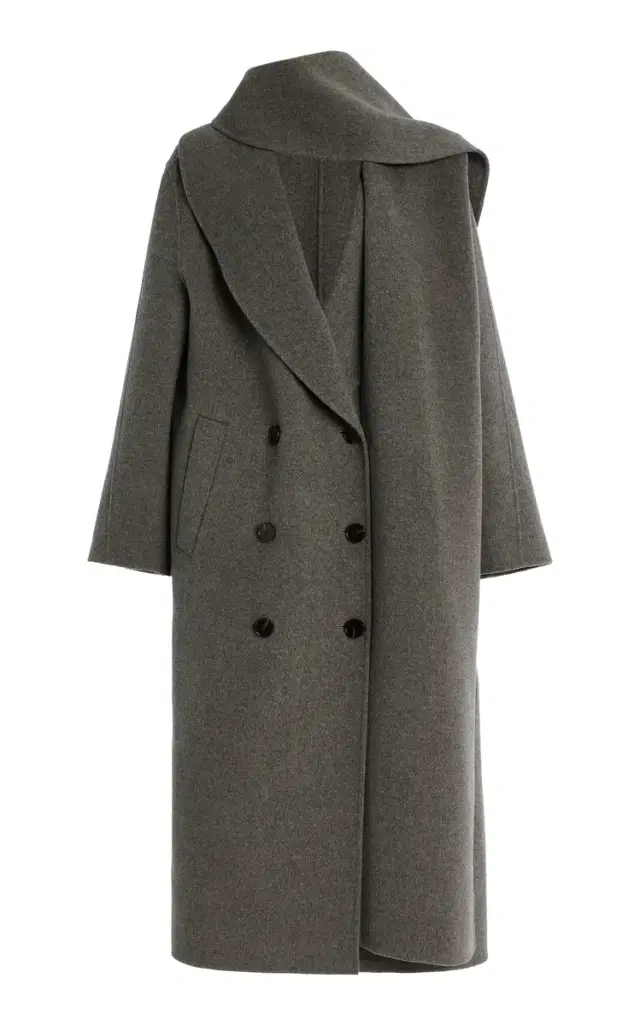 Signature double-faced scarf coat