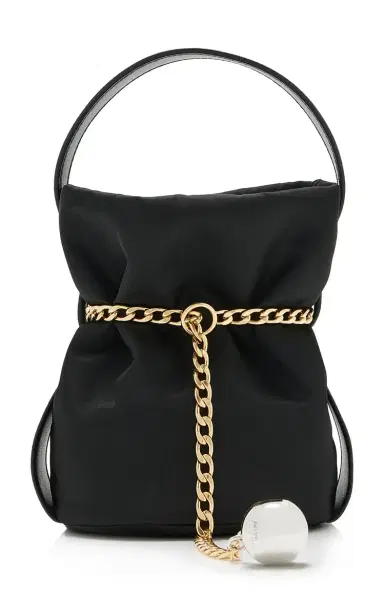 Prada Petit Sac Noir Mini Re-Nylon Bucket Bag - Black - OS | Thumbnail 1