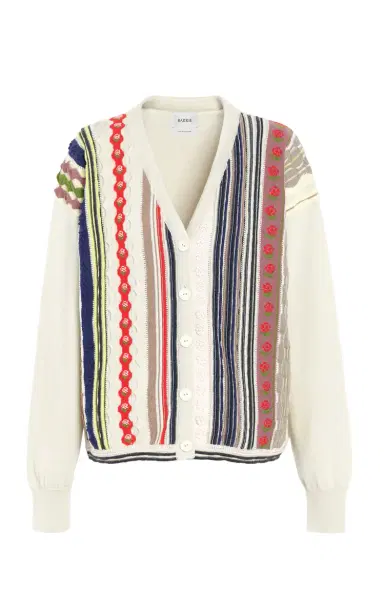 Barrie Striped Cashmere Cardigan | Thumbnail 1