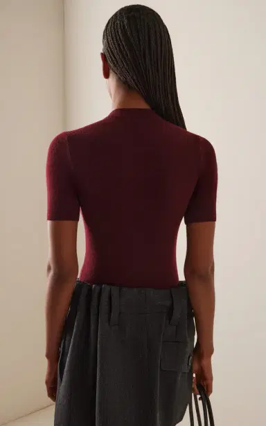 Prada Charm-Detailed Knit Wool Top | Thumbnail 4 Prada Charm-Detailed Knit Wool Top | Thumbnail 4