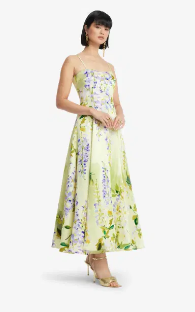 Leo Lin Mariela Embellished Silk-Cotton Midi Dress | Thumbnail 4