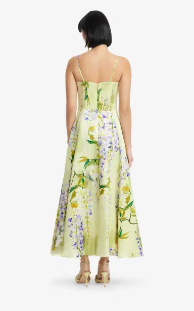 Leo Lin Mariela Embellished Silk-Cotton Midi Dress | Thumbnail 10