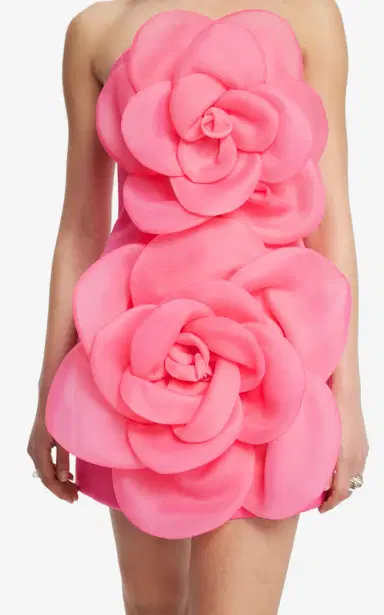 Leo Lin Floret Strapless Mini Dress | Thumbnail 13
