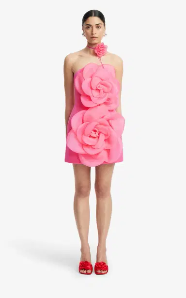 Leo Lin Floret Strapless Mini Dress | Thumbnail 4