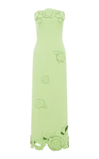 Leo Lin Rayna Floral-Appliquéd Crepe Maxi Dress | Thumbnail 1