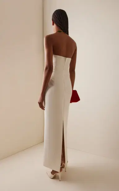 Leo Lin Ava Embroidered Crepe Maxi Dress | Thumbnail 4 Leo Lin Ava Embroidered Crepe Maxi Dress | Thumbnail 4