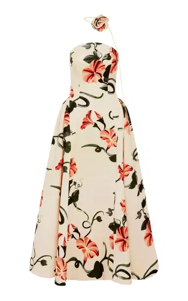 LEO LIN Violet Floral Crepe Maxi Dress | Thumbnail 8 LEO LIN Violet Floral Crepe Maxi Dress | Thumbnail 8