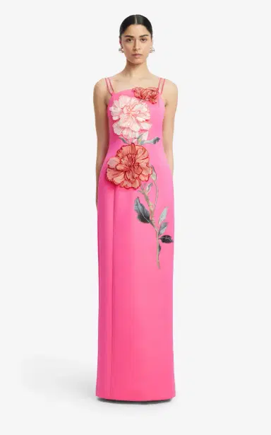 Leo Lin Arianna Appliquéd Maxi Dress | Thumbnail 3