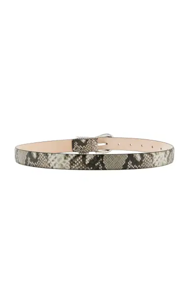 Déhanche Hollyhock Snake-Effect Leather Belt | Thumbnail 3 Déhanche Hollyhock Snake-Effect Leather Belt | Thumbnail 3