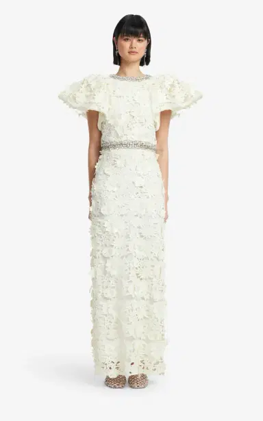 Leo Lin Lucia Embellished Lace Top | Thumbnail 3