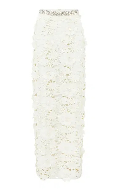 LEO LIN Kyra Embellished Lace Maxi Skirt | Thumbnail 1