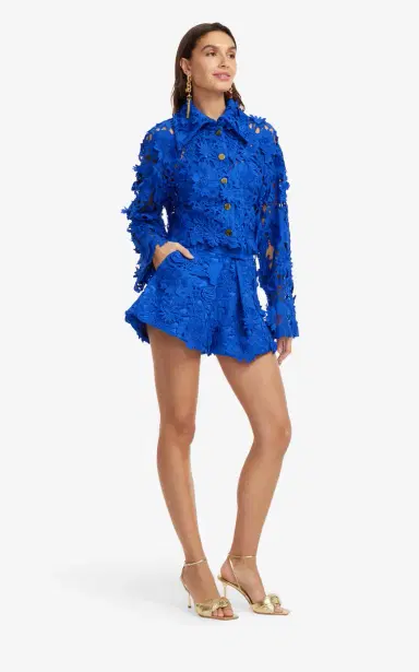 Leo Lin Robyn Lace Button-Down Shirt | Thumbnail 4