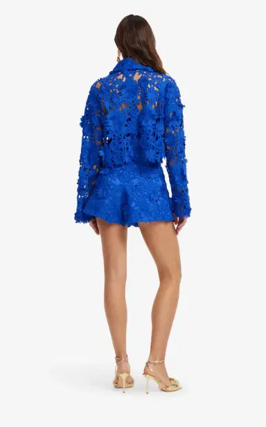 Leo Lin Robyn Lace Button-Down Shirt | Thumbnail 5