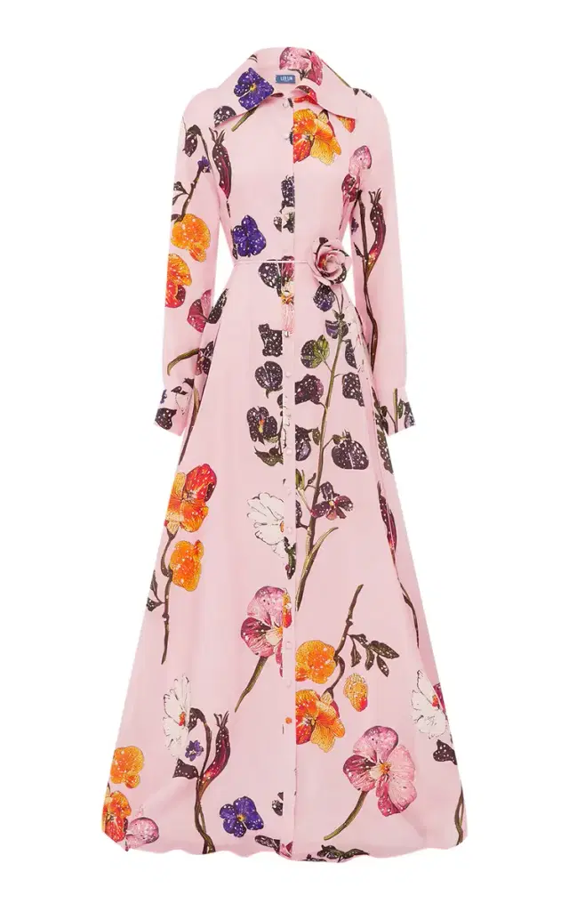 Josephine Floral Silk Gown