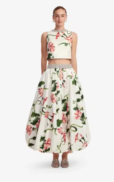 Leo Lin Iris Embellished Printed Top | Thumbnail 8