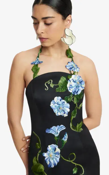Leo Lin Ava Appliquéd Bustier Maxi Dress | Thumbnail 12