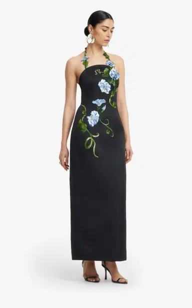 Leo Lin Ava Appliquéd Bustier Maxi Dress | Thumbnail 9