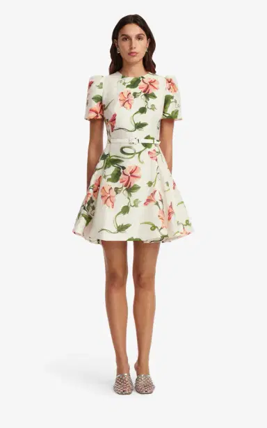 Leo Lin Elyse Printed Linen-Blend Mini Dress | Thumbnail 2