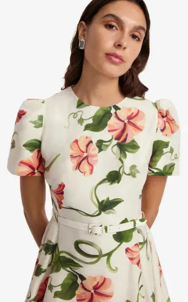 Leo Lin Elyse Printed Linen-Blend Mini Dress | Thumbnail 12