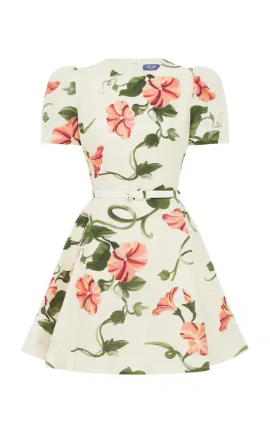 Leo Lin Elyse Printed Linen-Blend Mini Dress | Thumbnail 1