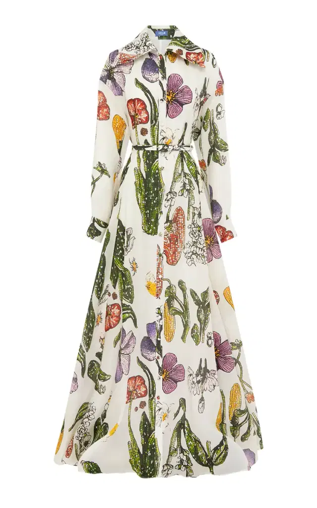 Josephine Silk Gown - Wildflowers