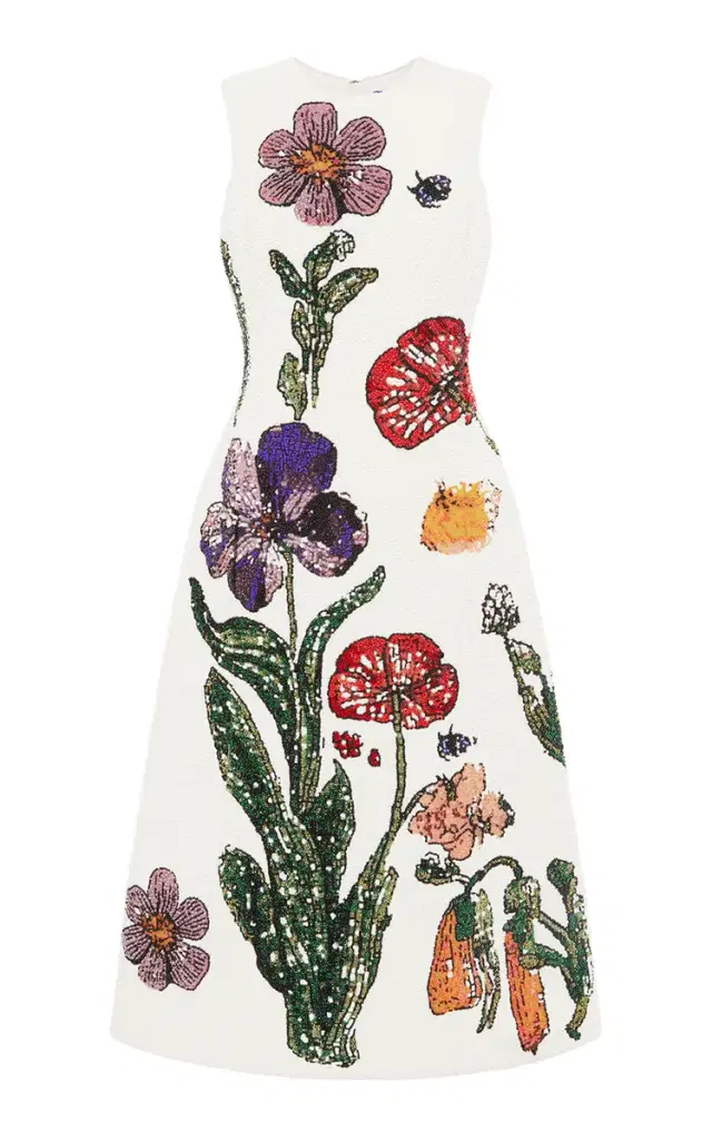 Leo Lin Cleo Beaded Midi Dress - Wildflowers