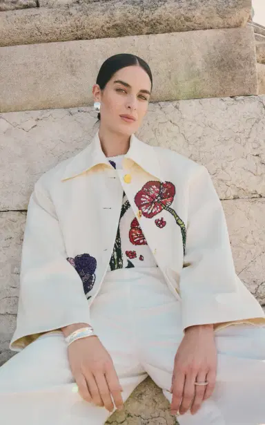Leo Lin Leyna Embellished Jacket - Wildflowers | Thumbnail 3
