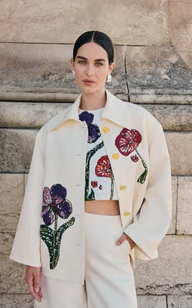 Leo Lin Leyna Embellished Jacket - Wildflowers | Thumbnail 4