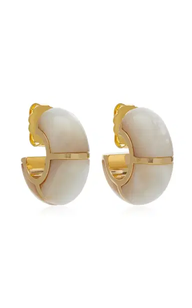 Lizzie Fortunato Zellige Hoops In Mother Of Pearl | Thumbnail 5 Lizzie Fortunato Zellige Hoops In Mother Of Pearl | Thumbnail 5