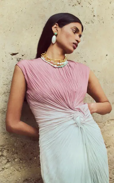 Lizzie Fortunato Cabana Necklace In Cactus Rose | Thumbnail 4