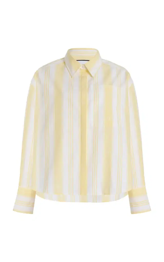 YAITTE Palma Jacquard-Striped Cotton Shirt