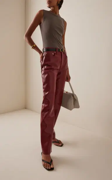 AGOLDE Leather 90’s Pinch Waist Long Jeans | Thumbnail 2 AGOLDE Leather 90’s Pinch Waist Long Jeans | Thumbnail 2