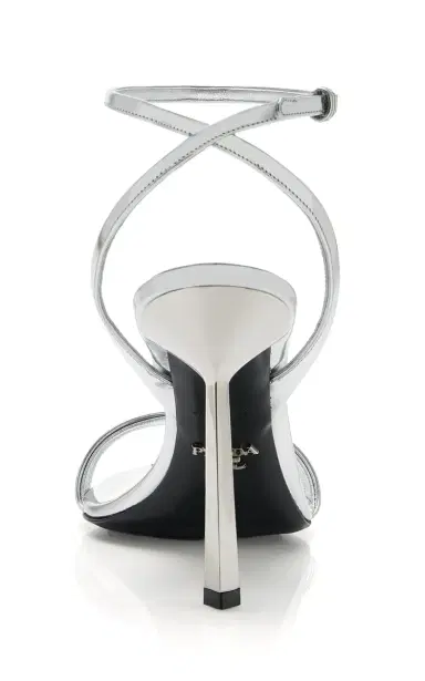 Prada Metallic Leather Sandals | Thumbnail 5 Prada Metallic Leather Sandals | Thumbnail 5