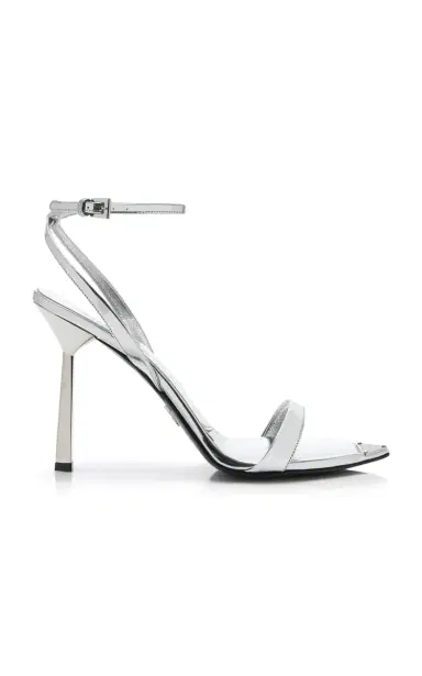 Prada Metallic Leather Sandals | Thumbnail 1 Prada Metallic Leather Sandals | Thumbnail 1