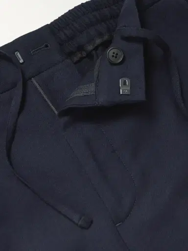 MR P. James Tapered Brushed Super 150s Wool-Twill Drawstring Trousers - Men | Thumbnail 6 MR P. James Tapered Brushed Super 150s Wool-Twill Drawstring Trousers - Men | Thumbnail 6