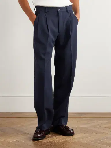 NN07 Justin 10002 Straight-Leg Pleated Wool-Blend Twill Suit Trousers - Men | Thumbnail 3 NN07 Justin 10002 Straight-Leg Pleated Wool-Blend Twill Suit Trousers - Men | Thumbnail 3