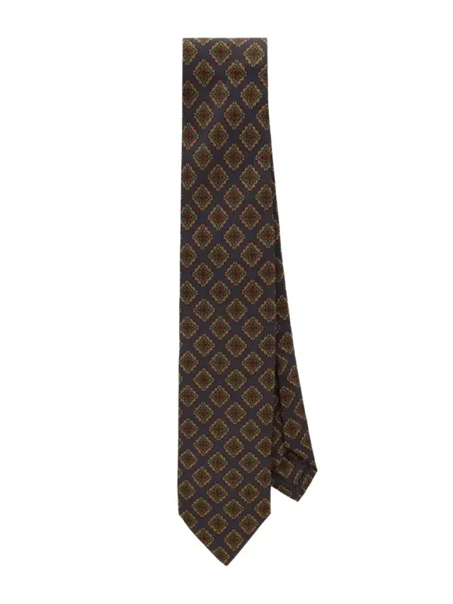 8cm Floral-Print Wool and Silk-Blend Tie - Men
