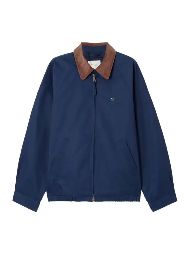Embroidered Corduroy-trimmed Cotton-twill Blouson Jacket