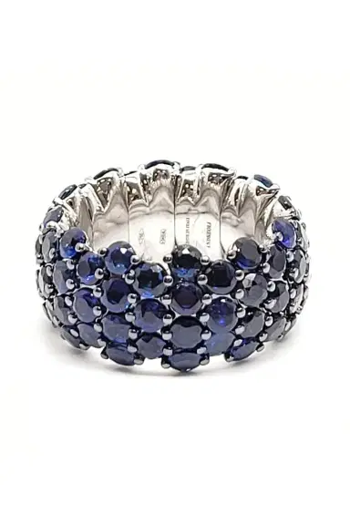 ANDREOLI Blue Sapphire Stretch Ring | Thumbnail 1