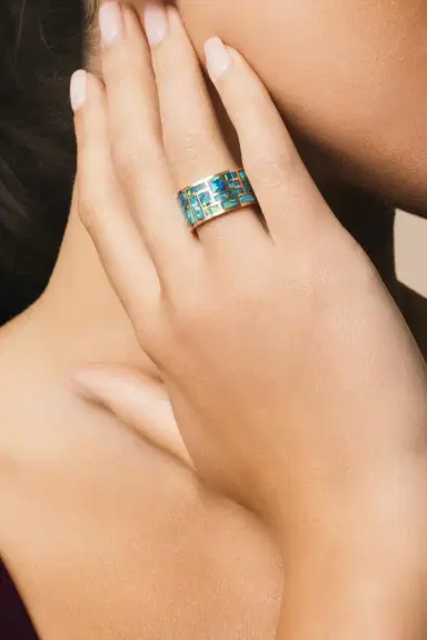 Marla Aaron Opal All Inlay Ring | Thumbnail 2 Marla Aaron Opal All Inlay Ring | Thumbnail 2