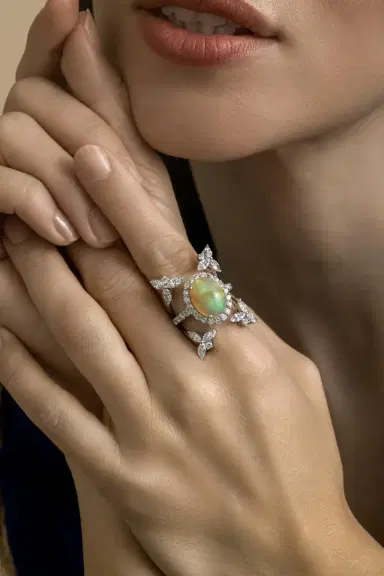 YEPREM Opal Diamond Reign Supreme Ring | Thumbnail 3