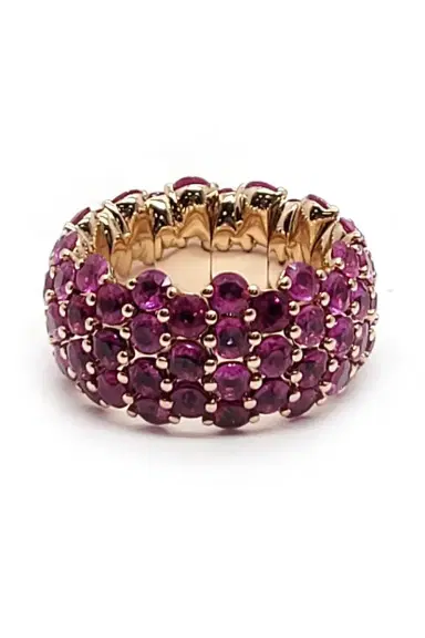 ANDREOLI Pink Sapphire Stretch Ring | Thumbnail 1